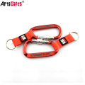 Customized Cheap gift climbing aluminum carabiner keychain no minimum